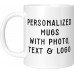 Personalized Gift | White Mug | Add Photo Text Logo