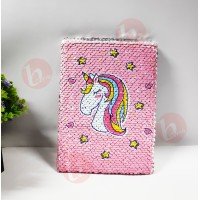 biZyug Unicorn Sequin Diary | Small Size | Unicorn