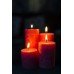 biZyug Handmade Pillar Candles Marble Finish Rose Fragrance Smokeless Long Lasting Candles Set of 4(Size 2 * 1.8 2 * 2.5 2 * 3.8 2 * 4.2Inch)