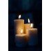 biZyug Handmade Pillar Candles Marble Finish Jasmine Fragrance Smokeless Long Lasting Candles Set of 4(Size 2 * 1.8 2 * 2.5 2 * 3.8 2 * 4.2Inch)