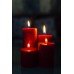 Handmade Pillar Candles Marble Finish Strawberry Fragrance Smokeless Long Lasting Candles Set of 4(Size 2 * 1.8 2 * 2.5 2 * 3.8 2 * 4.2Inch)