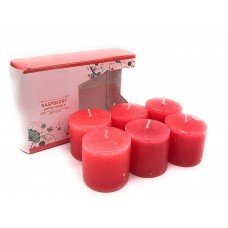 Fragranced Votive Candles (Raspberry, Set of 6)