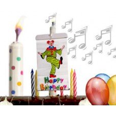 Surprise Banner Musical Candle & Reusable