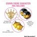  CROWN Theme Foil Balloon  (Gold, Black, 5pcs)