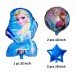 Frozen Foil Star Balloon Theme for Birthday Decoration 5 pcs