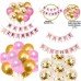 Birthday Party Decoration | Pink & Gold & White Pack of 16 Pcs 