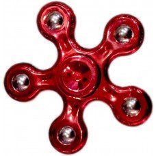 Fidget Spinner Metal Five Point Color Red 