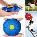 Flying Soccer Ball Deformation UFO Football Flat Throw Disc with LED Light Flying Toys