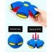 Flying Soccer Ball Deformation UFO Football Flat Throw Disc with LED Light Flying Toys