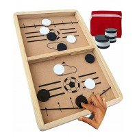 Fast Sling Puck Game Board String Hockey Toy