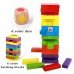 Wooden Tower Building Color Block Challenge Games