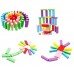 Wooden Numerical and Colorful Building Blocks Challenge Games