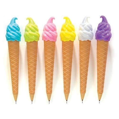 Small Ice Cream Cone Shooter Popper Toy - Foam Ball Shoots From Cone 