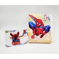 Spiderman Kid Rakhi with Spiderman Lock Diary Gift Combo