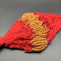 Beautiful Kalawa Dori Rakhi Red & Golden